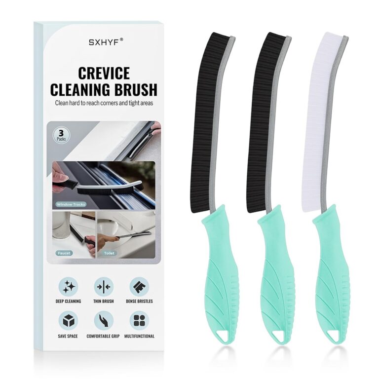 SXhyf Cleaning Brush - Hard Bristle Crevice Cleaning Brush, Multifunctional Gap Cleaning Scrub Brush, Cleaning Tools for Household Use, Home, Kitchen, Bathroom, Window, Vehicle...