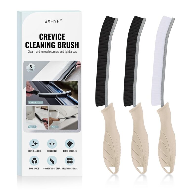SXhyf Cleaning Brush - Hard Bristle Crevice Cleaning Brush, Multifunctional Gap Cleaning Scrub Brush, Cleaning Tools for Household Use, Home, Kitchen, Bathroom, Window, Vehicle...