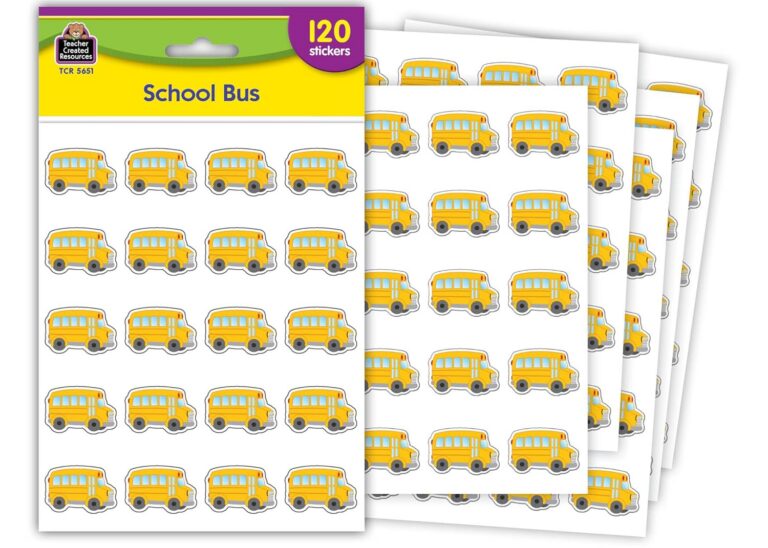 Teacher Created Resources School Bus Stickers