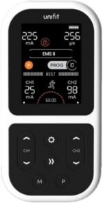 TENSCARE | Unifit TENS Machine + EMS Unit Muscle Stimulator | Dual Channel 2-in-1 Tens Unit with EMS | 50 programs for Pain Relief, Muscle Toning and Massage