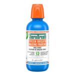 TheraBreath Fresh Breath Oral Rinse - Icy Mint | Fights Bad Breath | Certified Vegan, Gluten-Free, & Kosher | 473ml
