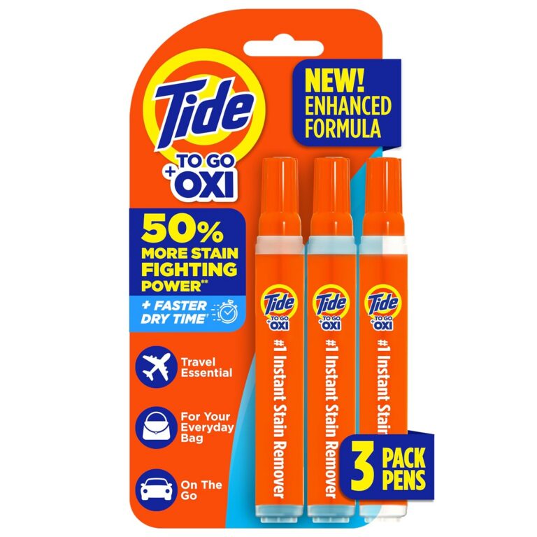 Tide To Go Stain Remover for Clothes, Tide Pen Stain Remover for Clothes, Instant Stain Remover Pen & Spot Cleaner, Portable & Travel-Friendly, Works on Food & Drink Stains, 3...