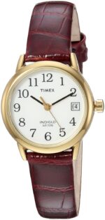 Timex Women's Easy Reader Date Leather Strap 25mm Watch