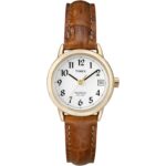 Timex Women's Easy Reader Date Leather Strap 25mm Watch