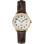 Timex Women's Easy Reader Date Leather Strap 25mm Watch