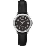 Timex Women's Easy Reader Date Leather Strap 25mm Watch