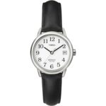 Timex Women's Easy Reader Date Leather Strap 25mm Watch