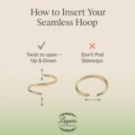 Tiny Nose Ring Hoop 20 G Nose Piercings Hoop - 14K Gold Filled Nose Piercings hoop - Gold jewelry Nose Ring - Nose Rings For Women