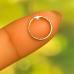Tiny Nose Ring Hoop 20 G Nose Piercings Hoop - 14K Gold Filled Nose Piercings hoop - Gold jewelry Nose Ring - Nose Rings For Women