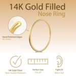 Tiny Nose Ring Hoop 20 G Nose Piercings Hoop - 14K Gold Filled Nose Piercings hoop - Gold jewelry Nose Ring - Nose Rings For Women