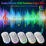 TMKB Falcon M1SE Ultralight Honeycomb Gaming Mouse, High-Precision 12800DPI Optical Sensor, 6 Programmable Buttons, Customizable RGB, Drag-Free Paracord, Ergonomic Wired Gaming...