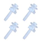 Toilet Seat Hinge Bolt Screw, 4 PCS Universal Plastic Downlock Nuts Toiletseat Hinge Bolts Replacement Parts for Fixing Top Mount Toilet Seat Hinges