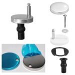 Toilet Seat Hinge Bolts Kit Quick Release Top Hinge Fixings Expanding Rubber Toilet Seat Replacement Parts for Home Bathroom 2 Pcs