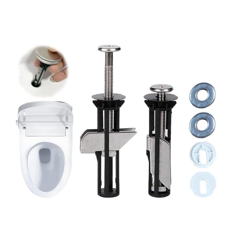 Toilet Seat Screws Replacement Kit, Universal Toilet Lid Screws, Heavy Duty Toilet Seat Fastener Bolt Kit, Quick Release, Easy to Install, Toilet Cover Maintenance Accessories...