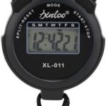 TopHomer Handheld Stopwatch Digital Chronograph Sport Counter Training Eletronic Count Up Timer Stop Watch with Large Display Black