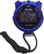 TopHomer Handheld Stopwatch Digital Chronograph Sport Counter Training Eletronic Count Up Timer Stop Watch with Large Display Blue