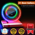 TOSY Flying Disc - 16 Million Color RGB or 36 LEDs, Extremely Bright, Smart Modes, Auto Light Up, Rechargeable, Cool Fun Christmas, Birthday & Camping Gift for...