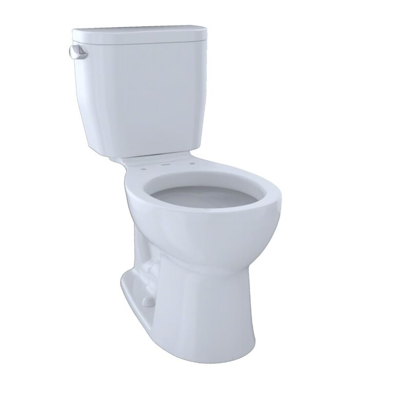 Toto CST243EF-01 Entrada 1.28GPF Round CalGreen Two-Piece Toilet, White, Medium