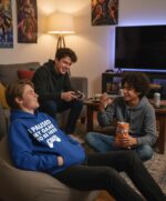 Tstars Funny Gaming Hoodie for Men - I Paused My Game to Be Here Gamer Gifts Teen Boys & Fans of Video Games