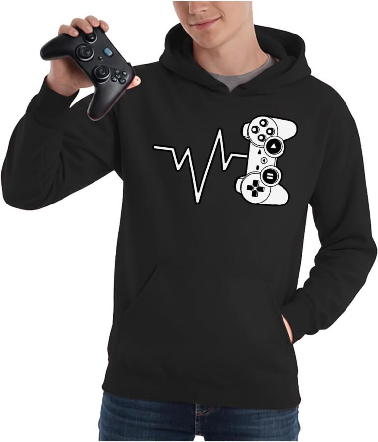 Tstars Funny Gaming Hoodie for Men - I Paused My Game to Be Here Gamer Gifts Teen Boys & Fans of Video Games