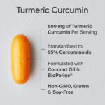 Turmeric Curcumin C3® Complex 500mg, Enhanced with Black Pepper & Organic Coconut Oil for Better Absorption; Non-GMO & Gluten Free - 120 Liquid Softgels