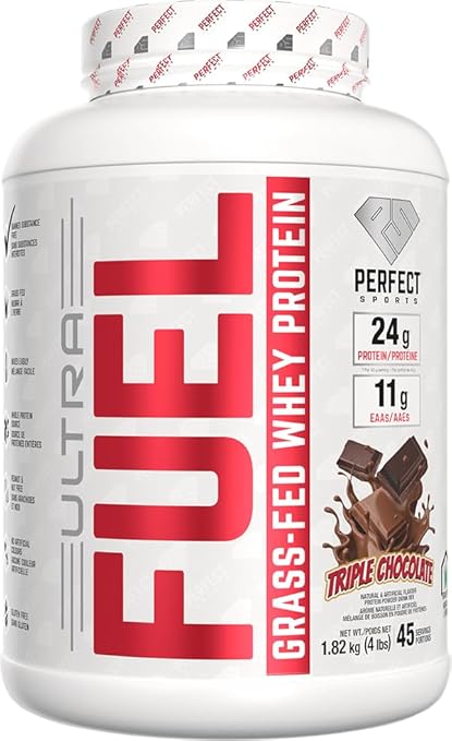ULTRA FUEL - Grass-Fed Whey Protein 4lb, Triple Chocolate