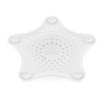 Umbra Starfish Hair Catcher, Fun Drain Cover Fits Most Standard Tub and Shower Drains, 6" Diameter, White