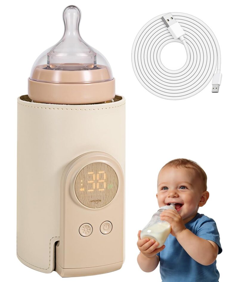 Umimile Portable Bottle Warmer for Travel – Heats The Bottle Directly—No Pouring, Fast Heating Baby Bottle Warmer on The Go, 6 Temp Settings & Auto Keep-Warm,Fits 2.5-3.3in...