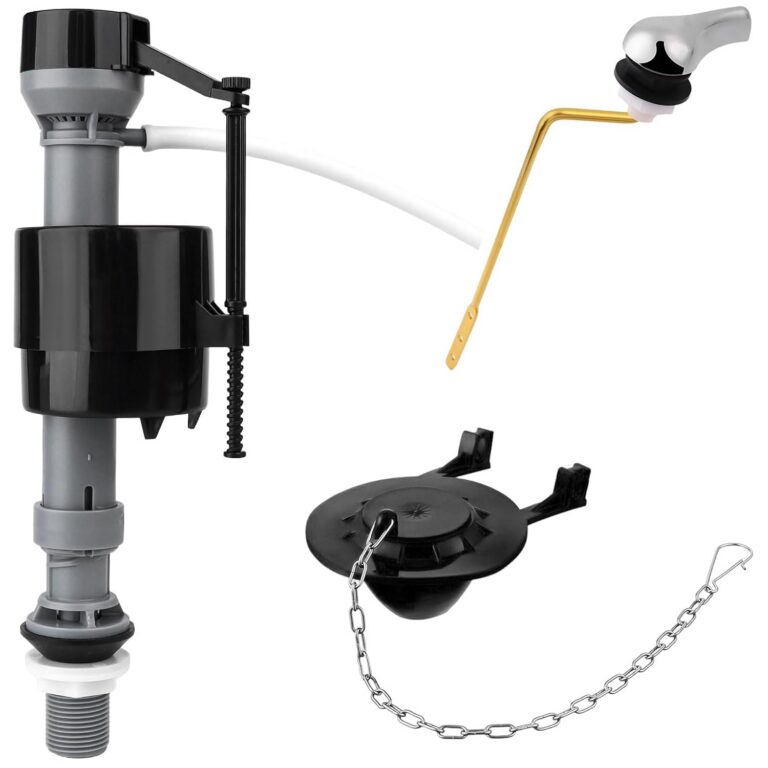 Universal Toilet Flusher Replacement Kit Toilet Flush Flapper Repair Kit Include Toilet Fill Valve 2 Inch Low Flow Toilet Rubber Flapper Handle Replacement Complete Toilet Parts...