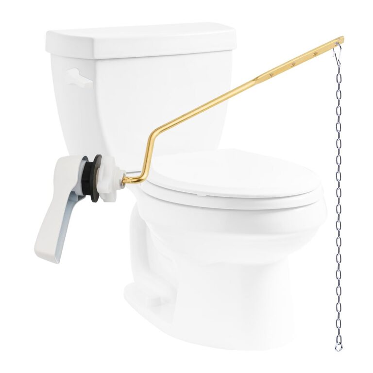 Universal Toilet Tank Flush Lever Replacement by Hibbent,Toilet Handle Replacement Trip Levers with Stainless Steel Flapper Chains for Most Side Mount Toilets,Toilet Repair...