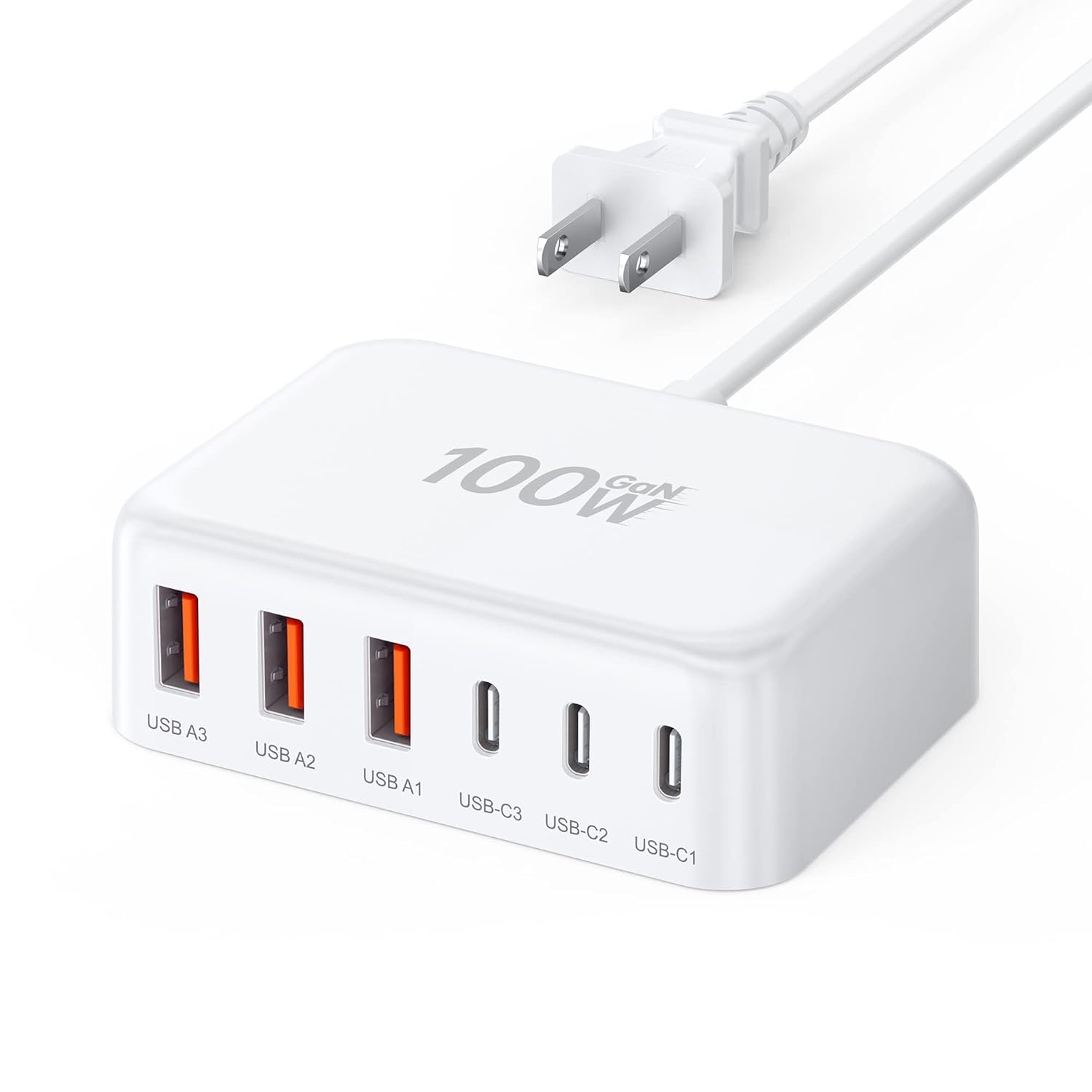 USB C Charger Block, 100W 6 Port PD USB C and QC USB A Wall Charger Block Cube, Type C Charging Station Hub for iPhone 17 16 15 14 13 12 Pro Max iPad Galaxy S25 Pixel 5ft... USB C Charger Block, 100W 6 Port PD USB C and QC USB A Wall Charger Block Cube, Type C Charging Station Hub for iPhone 17 16 15 14 13 12 Pro Max iPad Galaxy S25 Pixel 5ft...
