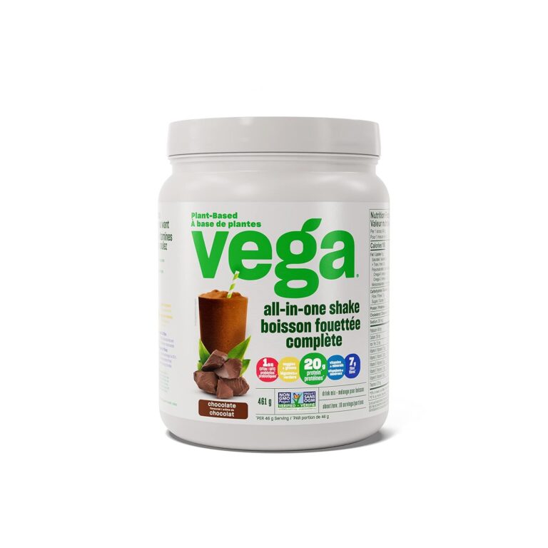 Vega All-in-One Vegan Protein Powder Chocolate (10 Servings) Superfood Ingredients, Vitamins For Immunity Support, Keto Friendly, Pea Protein For Women & Men, 460g (Packaging...