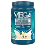 Vega Protein + Supergreens - 20g Plant-Based Pea Protein with Veggies, Vanilla, 21 Servings, Vegan Keto, Non-GMO, Gluten Free, Dairy Free, Low Carb, 614g (Packaging May Vary)
