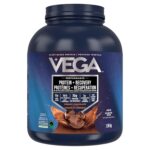 Vega Sport Vegan Protein Powder + Recovery - 30g Plant Based Protein per Serving, Chocolate, 45 Servings, 5g BCAAs, Probiotics, NSF Certified, For Shakes & Smoothies, 1.98kg...