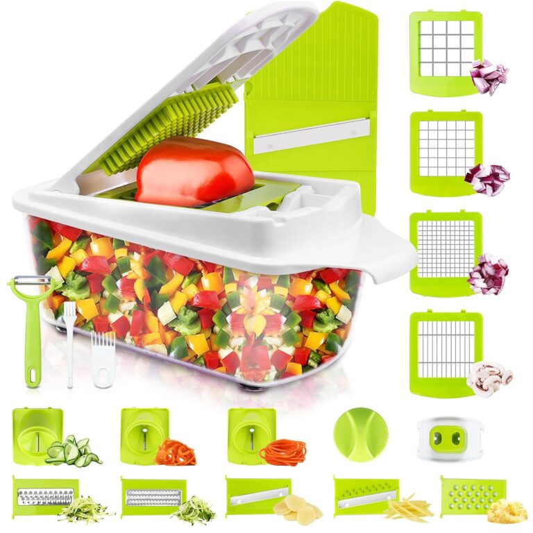 Vegetable Chopper and Slicer Dicer for Kitchen 23 PCS Veggie Slicer and Chopper Vegetable Cutter Cooking Accessories Gadget Stuff Salad Maker Dicing Machine Potato Fruit Chopper...