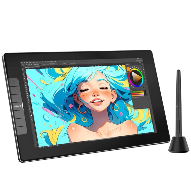 VEIKK VK1200 Drawing Tablet with Screen, 11.6 Inch Full-Laminated Graphic Drawing Monitor, with Battery-Free Pen and Tilt Function, 6 Customized Keys(Must be Connected to a...