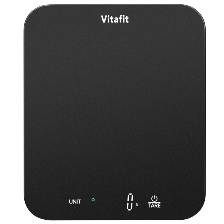 Vitafit 33lb/15kg Digital Food Scale in High Precision 0.1oz/1g, Our Own Kitchen Scale Professional Factory Since 2001, Scale Grams for Cooking & Baking, LED, 3*AAA Battery,...