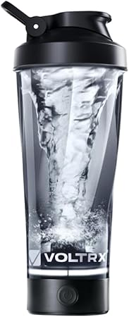 VOLTRX Premium Electric Protein Shaker Bottle, Made with Tritan - BPA Free - 24 oz Vortex Portable Mixer Cup/USB Rechargeable Shaker Cups for Protein Shakes for Workout,...