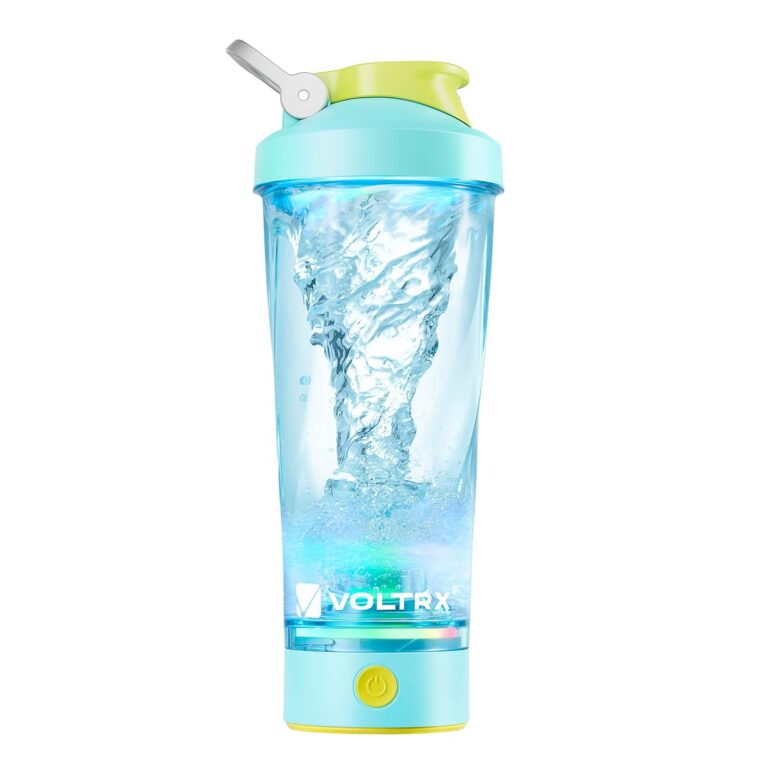 VOLTRX Premium Electric Protein Shaker Bottle, Made with Tritan - BPA Free - 24 oz Vortex Portable Mixer Cup/USB Rechargeable Shaker Cups for Protein Shakes for Workout,...