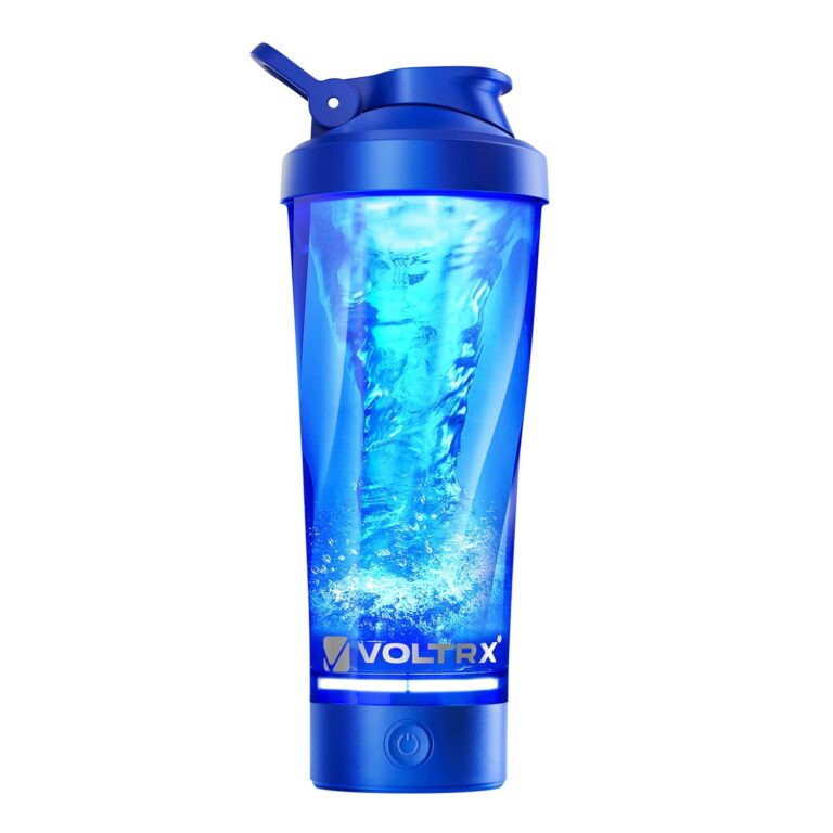 VOLTRX Premium Electric Protein Shaker Bottle, Made with Tritan - BPA Free - 24 oz Vortex Portable Mixer Cup/USB Rechargeable Shaker Cups for Protein Shakes for Workout,...