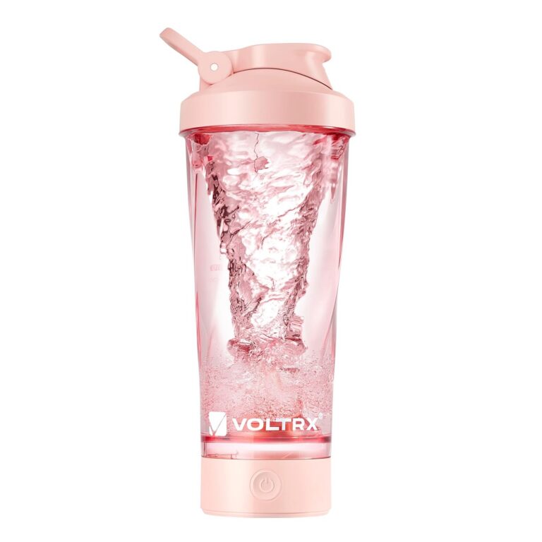 VOLTRX Premium Electric Protein Shaker Bottle, Made with Tritan - BPA Free - 24 oz Vortex Portable Mixer Cup/USB Rechargeable Shaker Cups for Protein Shakes for Workout,...