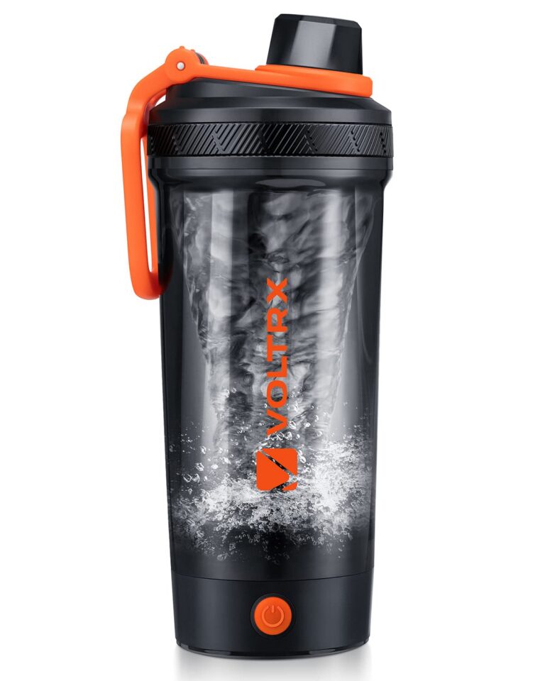 VOLTRX Shaker Bottle, Gallium USB C Rechargeable Electric Protein Shake Mixer, Shaker Cups for Protein Shakes and Meal Replacement Shakes, BPA Free, Made with Tritan
