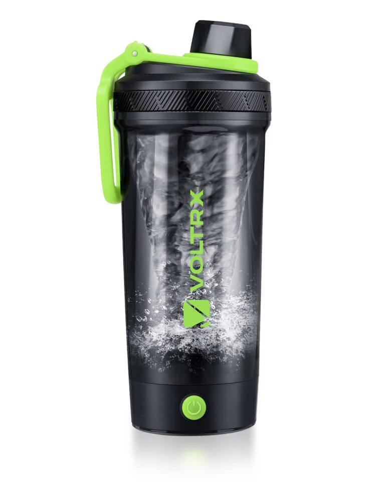 VOLTRX Shaker Bottle, Gallium USB C Rechargeable Electric Protein Shake Mixer, Shaker Cups for Protein Shakes and Meal Replacement Shakes, BPA Free, Made with Tritan