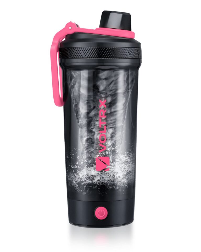 VOLTRX Shaker Bottle, Gallium USB C Rechargeable Electric Protein Shake Mixer, Shaker Cups for Protein Shakes and Meal Replacement Shakes, BPA Free, Made with Tritan