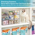 Vtopmart 6 Pack Small Stackable Storage Drawers, Acrylic Organiser, Storage and Organisation for Dresser, Bathroom, Cosmetics, Kitchen, Storage Cabinet