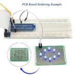 WayinTop Electronics Component Fun Kit w/E-Book, Upgraded Electronic Starter Kit with Breadboard Jumper Wires Kit, PCB Soldering Kit, LEDs & Resisitor Kit for Arduino/for...