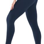 we fleece High Waisted Leggings for Women-Womens Black Workout Leggings Running Tummy Control Compression Pants
