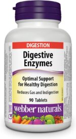 Webber Naturals Digestive Enzymes, 90 Tablets, Digestive Support, Vegan