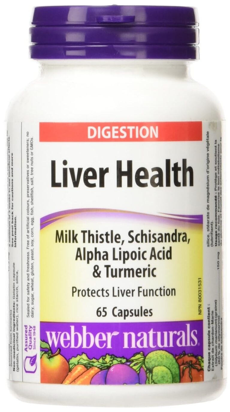 Webber Naturals Liver Health Milk Thistle, Schisandra, Alpha Lipoic Acid & Turmeric