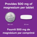 Webber Naturals Magnesium 500 mg, 60 Tablets, Enhanced Absorption Mineral, Supports Bone and Muscle Functions, Vegan